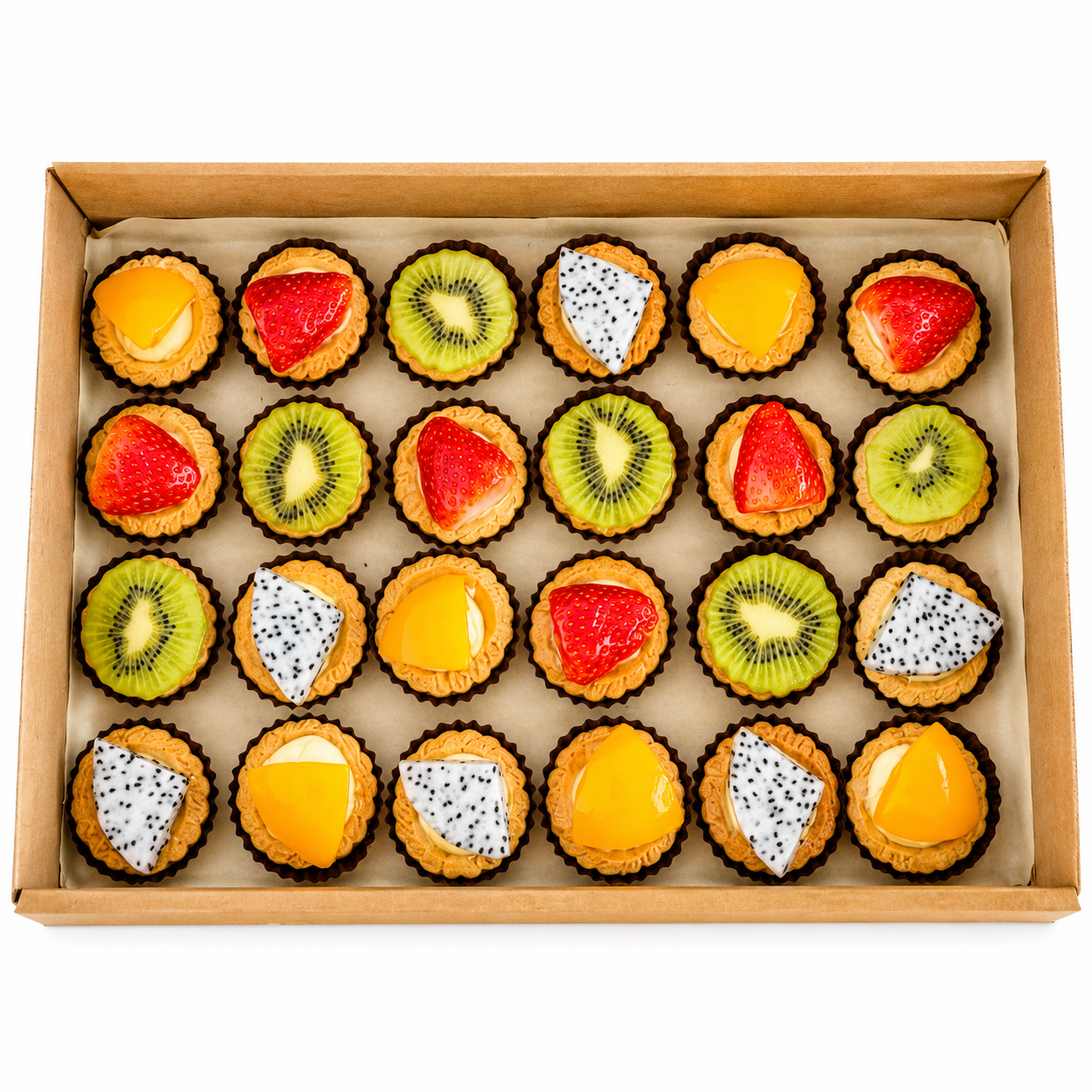 Mini Assorted Fruit Tart Set (24pcs)