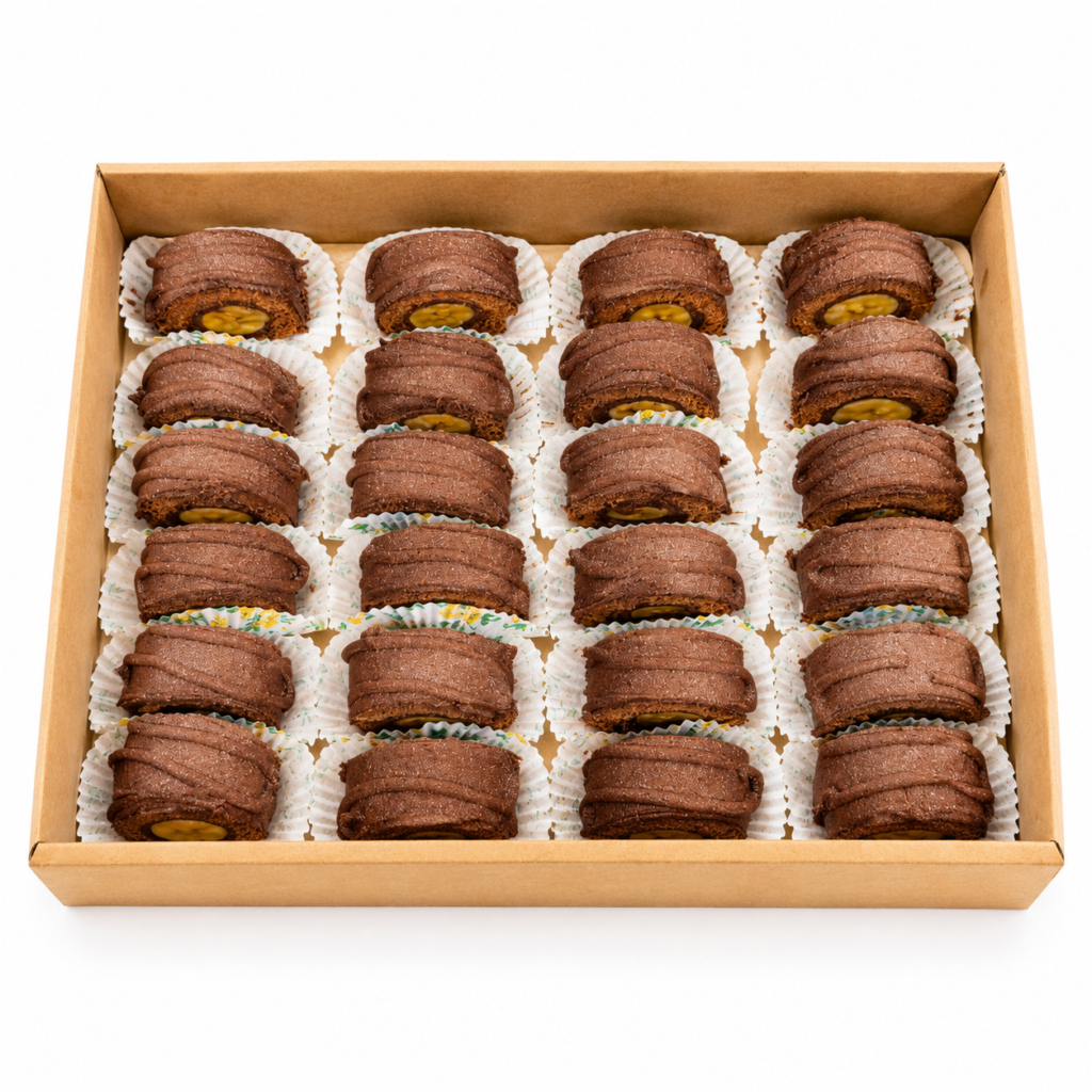 Mini Banana Chocolate Roll (24pcs)